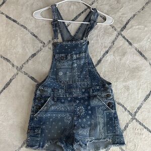 Woman/kids small denim overalls